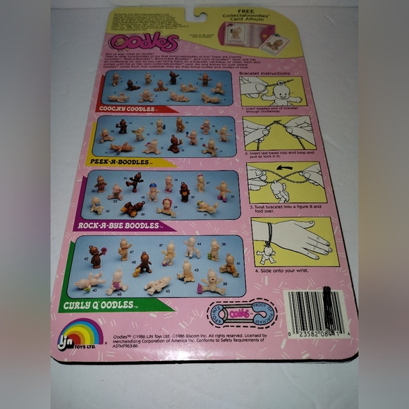 Vintage LJN Oodles Dolls 7 - 12 Coochy Coodles Figures w/Cards & Bracelet NIP - Picture 5 of 8